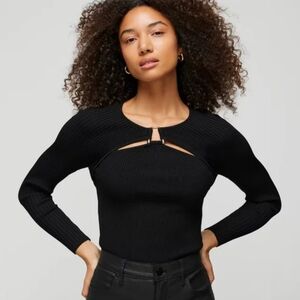 White House Black Markt Ribbed Top